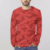 Red Camouflage Long Sleeve Shirt