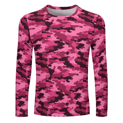 Pink Camouflage Long Sleeve Shirt