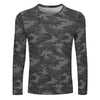 Dark Gray Camouflage Long Sleeve Shirt