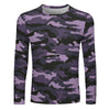 Dark Purple Camouflage Long Sleeve Shirt