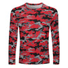 Red Camouflage Long Sleeve Shirt