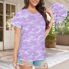 Light Purple Camouflage Women's T-Shirt