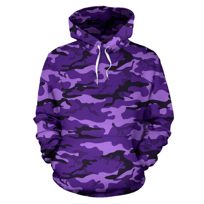Purple Camouflage Hoodie