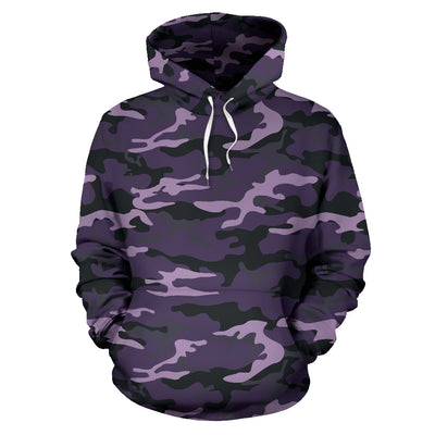 Dark Purple Camouflage Hoodie