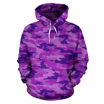 Purple Camouflage Hoodie