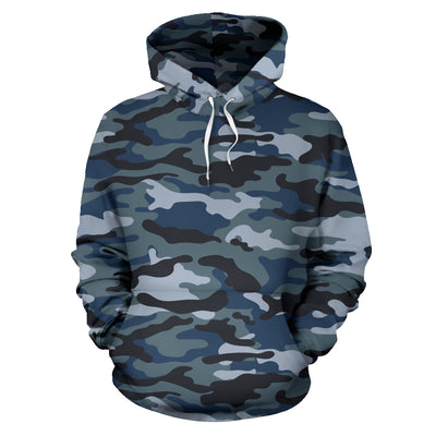 Blue Navy Camouflage Hoodie