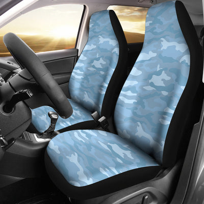 Light Blue Camouflage Car Seat Covers