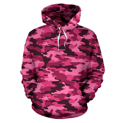 Florescent Pink Camouflage Hoodie