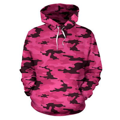 Florescent Pink Camouflage Hoodie