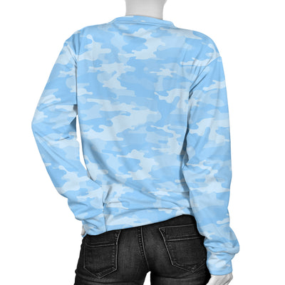 Light Blue Camouflage Sweater