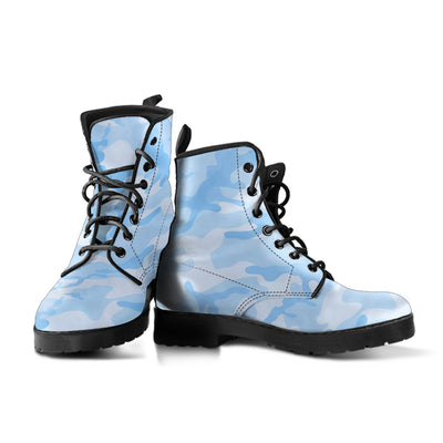 Light Blue Camouflage Boots