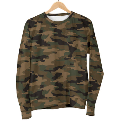 Dark Woodland Camouflage Sweater