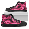 Pink Camouflage High Top Shoes