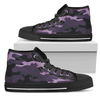 Dark Blue Purple Camouflage High Top Shoes