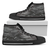 Gray Camouflage High Top Shoes