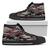 Red Camouflage High Top Shoes