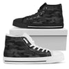 Dark Gray Camouflage High Top Shoes