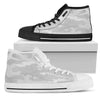 Light Gray Camouflage High Top Shoes
