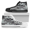 Gray Camouflage High Top Shoes