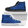 Dark Blue Navy Camouflage High Top Shoes