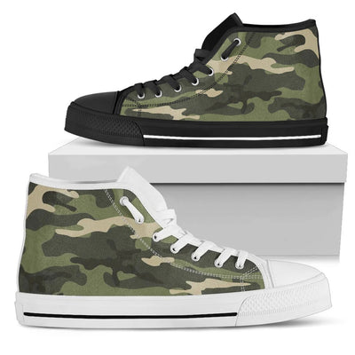 Woodland Camouflage High Top Shoes