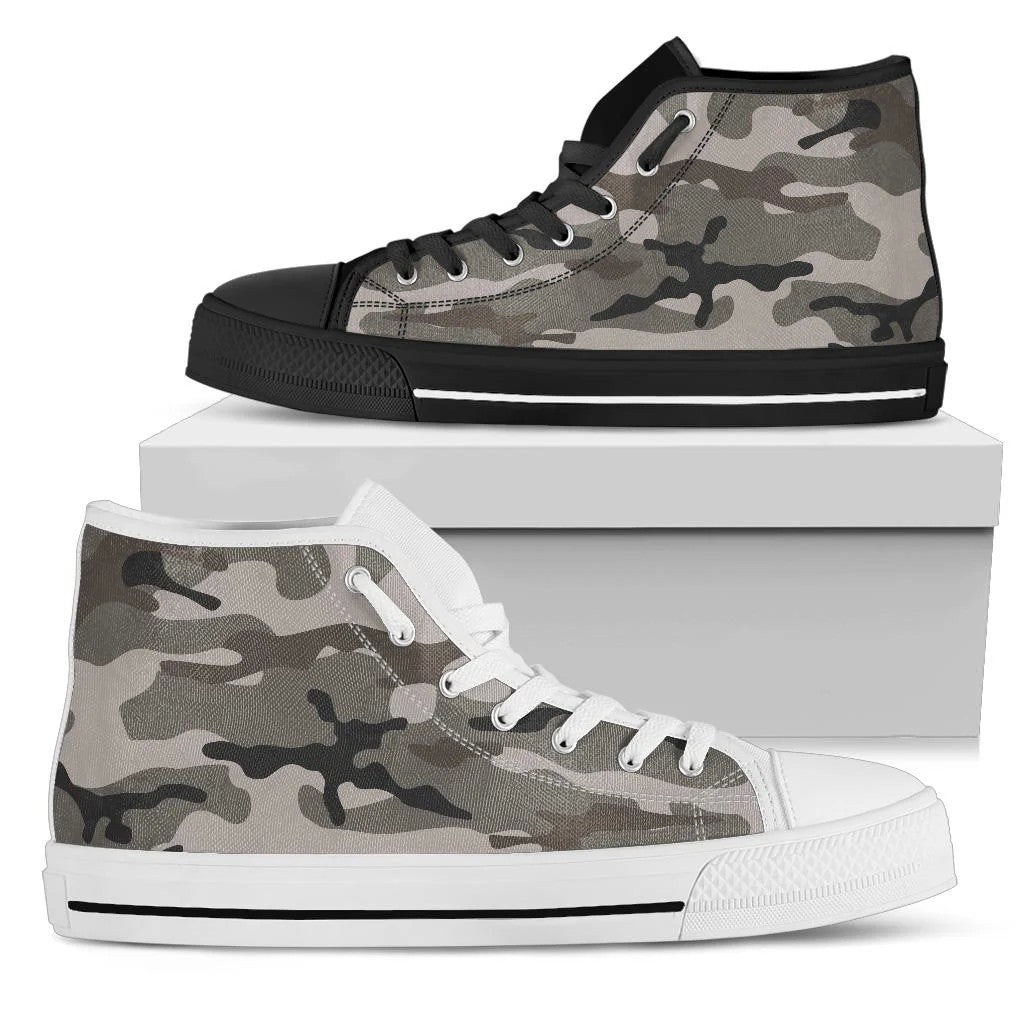 Woodland Camouflage High Top Shoes