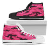 fluorescent Pink Camouflage High Top Shoes