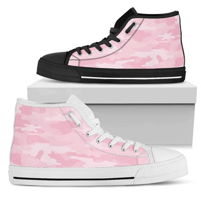 Light Pink Camouflage High Top Shoes