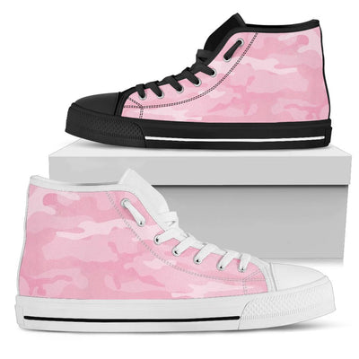 Light Pink Camouflage High Top Shoes