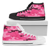 Pink Camouflage High Top Shoes
