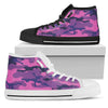 Purple Camouflage High Top Shoes