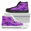 Purple Camouflage High Top Shoes