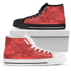 Red Camouflage High Top Shoes