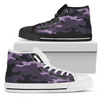 Dark Blue Purple Camouflage High Top Shoes