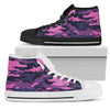 Purple Camouflage High Top Shoes