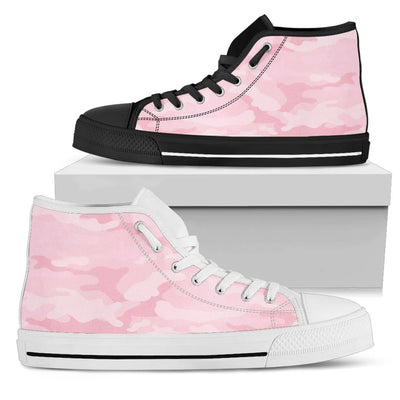 Light Pink Camouflage High Top Shoes