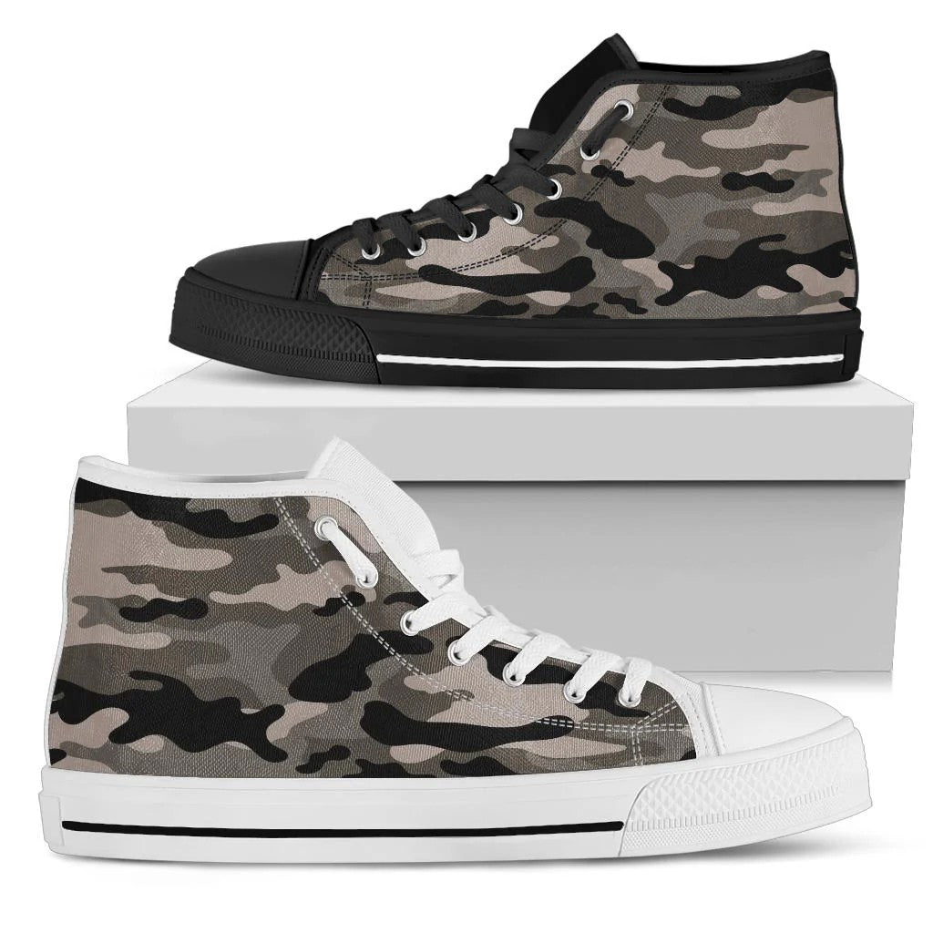 Woodland Camouflage High Top Shoes