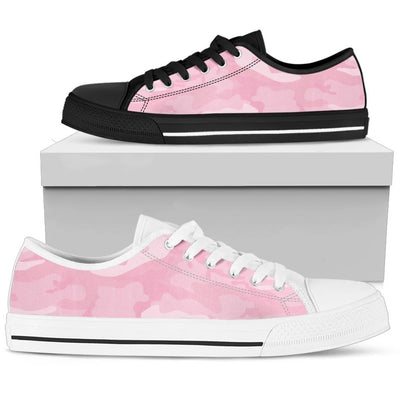 Light Pink Camouflage Low Top Shoes
