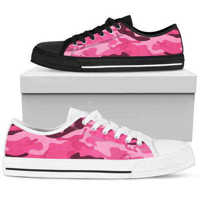 Pink Camouflage Low Top Shoes