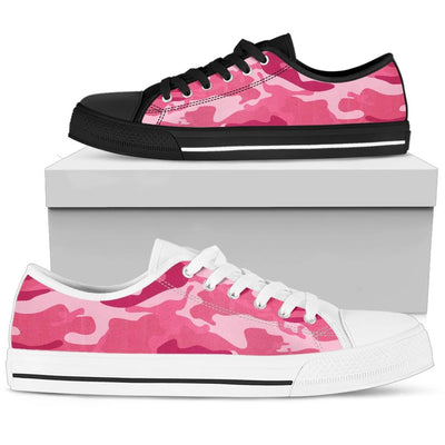 Pink Camouflage Low Top Shoes