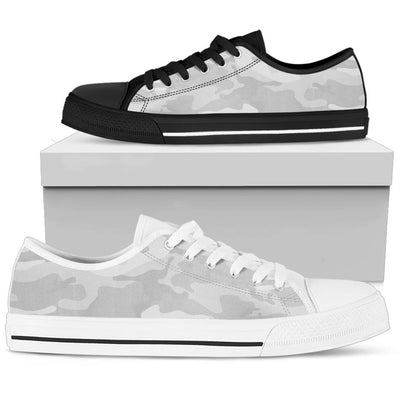 Light Gray Camouflage Low Top Shoes