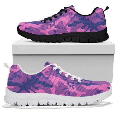 Purple Camouflage Sneakers