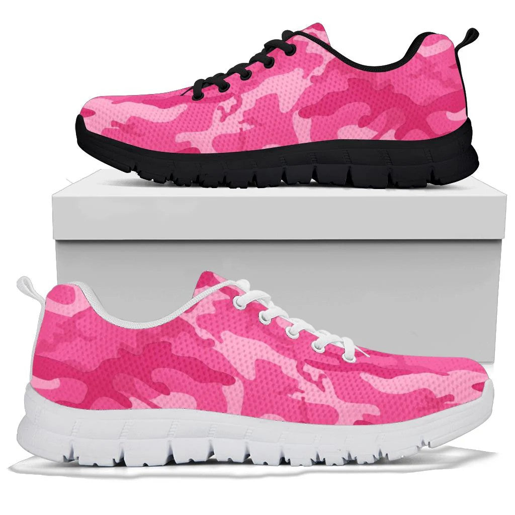 Pink Camouflage Sneakers