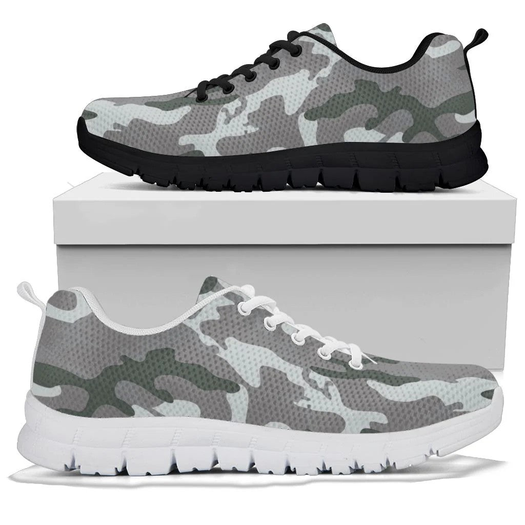 Gray Camouflage Sneakers
