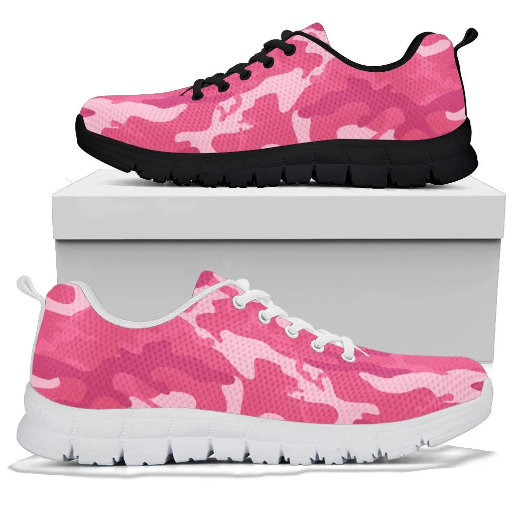Pink Camouflage Sneakers