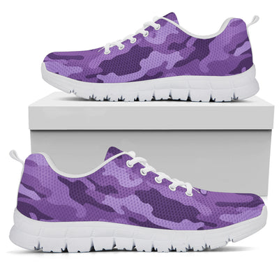 Purple Camouflage Sneakers