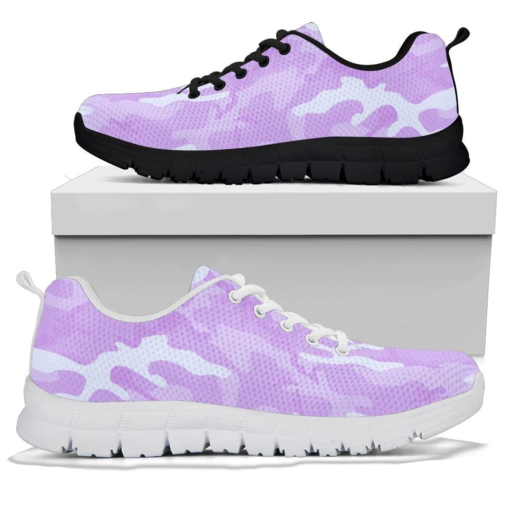 Light Purple Camouflage Sneakers