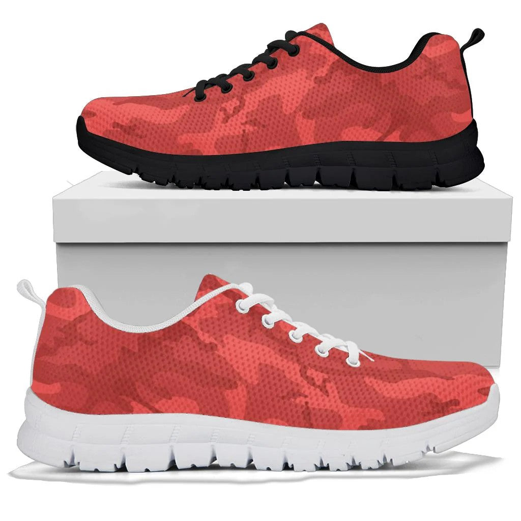 Red Camouflage Sneakers