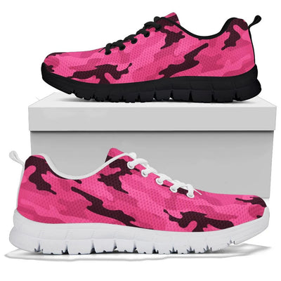 fluorescent Pink Camouflage Sneakers