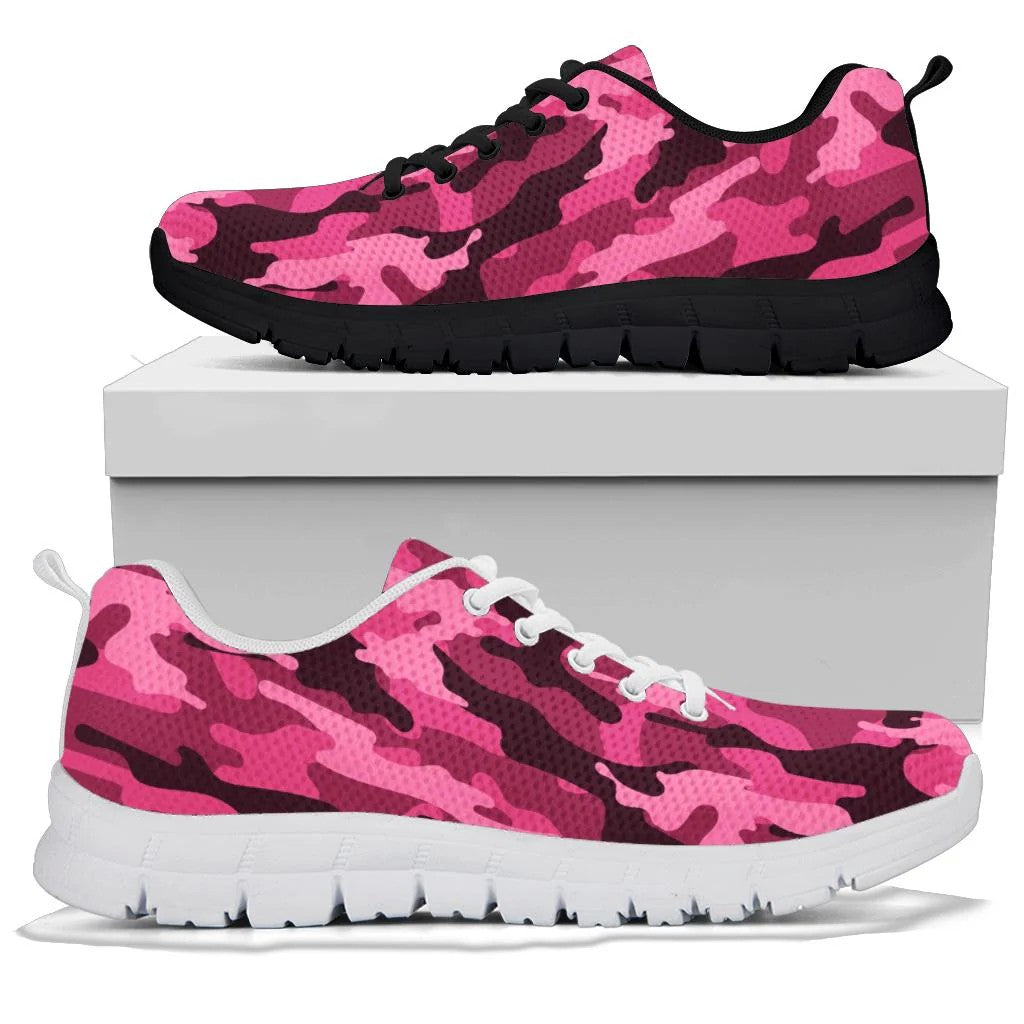 Pink Camouflage Sneakers
